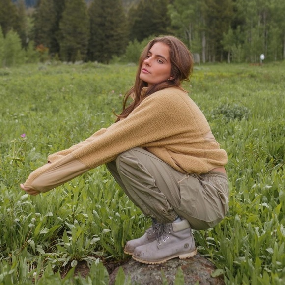 Halfdays Watson Nylon Cargo Pants Baggy Pockets XS Drawstring Like New Taupe - Picture 2 of 8